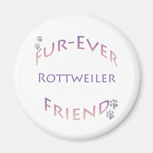 Aimant Rottweiler Furever Friend (Devant)