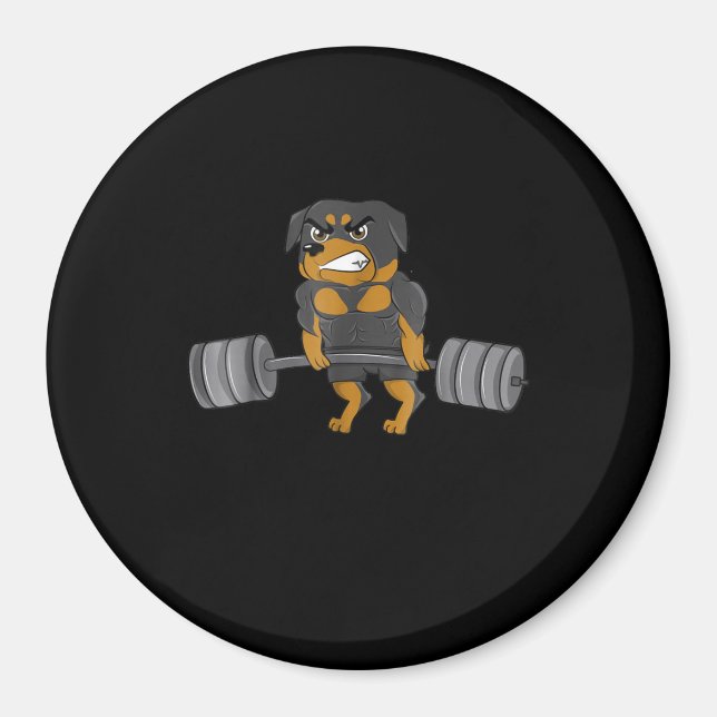 Aimant Rottweiler Poids Bodybuilding Chien (Devant)