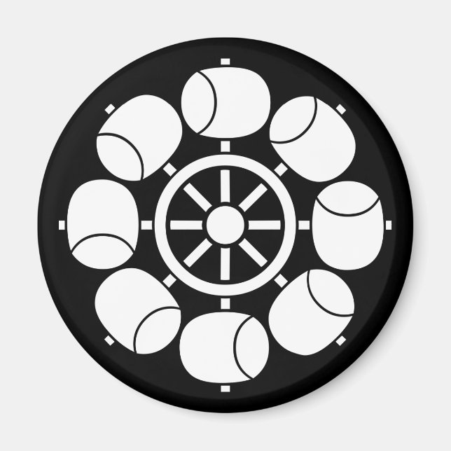 Aimant roue à eau à huit branches (Devant)