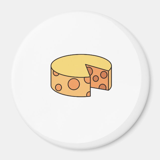 Aimant roue de fromage (Devant)