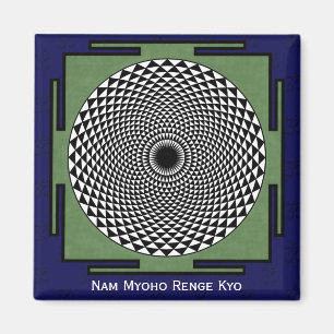 Aimant Roue de méditation de fleurs lotus