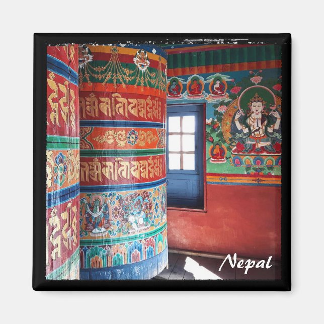 Aimant Roues de prières - Népal, Everest Trek (Devant)