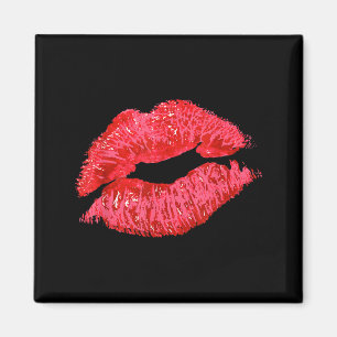 Aimant Rouge à Lèvres Rouge Baiser