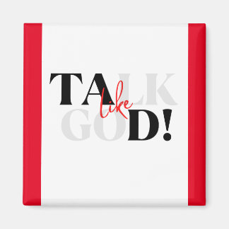 Aimant rouge, blanc et noir