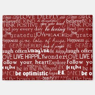 Aimant Rouge Blanc Inspiration Mots Noël