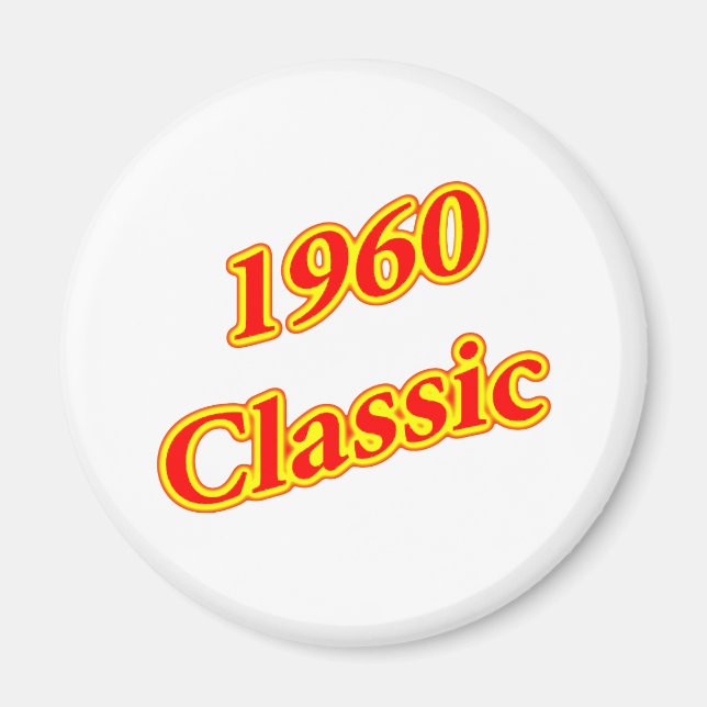 Aimant Rouge classique 1960 (Devant)