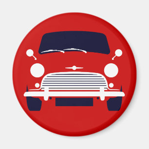 Aimant Rouge classique Morris Mini Cooper