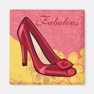 Aimant rouge de chaussure