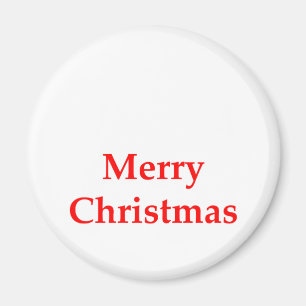 Aimant Rouge de Joyeux Noël les cadeaux de Zazzle de MUSÉ