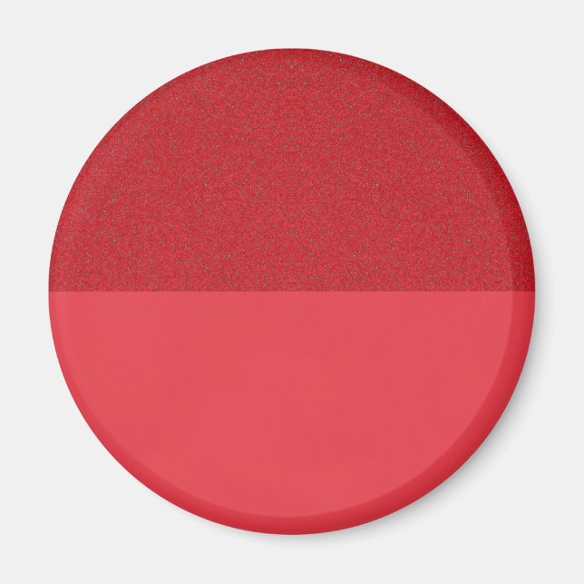 Aimant rouge demi-brillant, demi-grain à la tomate (Devant)