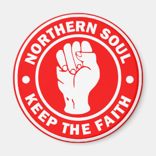 Aimant rouge du nord de logo d'âme