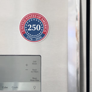Aimant Rouge et Bleu Classique États-Unis d'Amérique 250