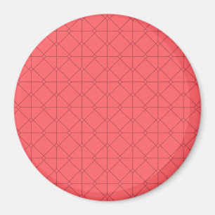 Aimant Rouge pastel, cool, tendance, illustration décorat