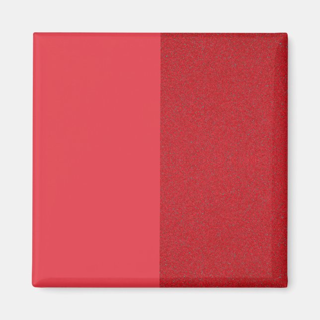 Aimant Rouge Personnalisé Fendu – Design Mat & Gra (Devant)