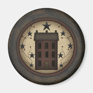 Aimant rouge primitif de Chambre de Saltbox