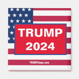 aimant rouge TRUMP 2024
