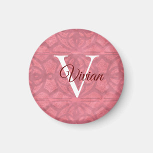 Aimant Rouge victorien rose