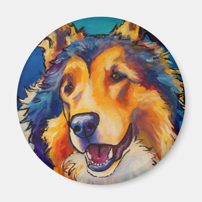Aimant Rough Collie (Devant)