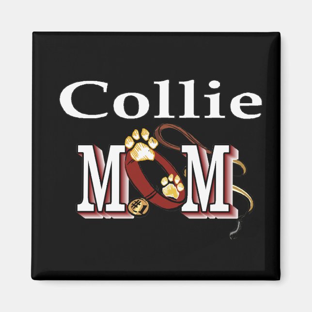 Aimant Rough Collie Maman Cadeaux (Devant)