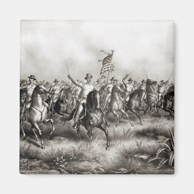 Aimant Rough Riders : Colonel Theodore Roosevelt (Devant)