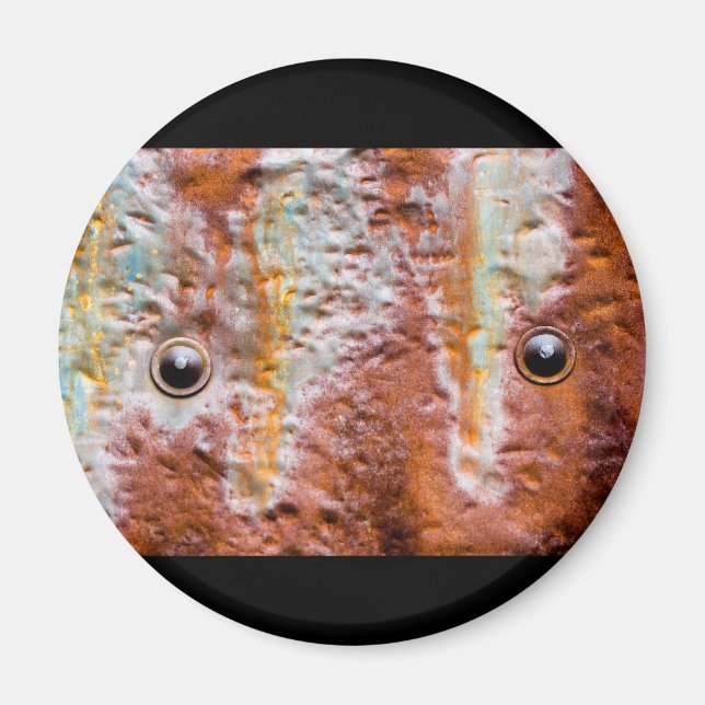 Aimant rouille des yeux métalliques (Devant)