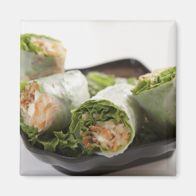 Aimant Rouleaux de printemps aux légumes (Devant)