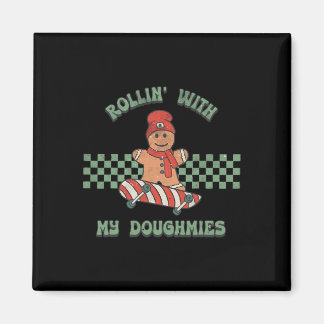 Aimant Rouler avec mes Doughmies Rétro Gingerbread Man Sk