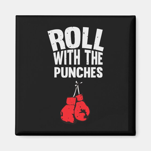 Aimant Roulez Avec Les Punches Gants De Boxe (Devant)