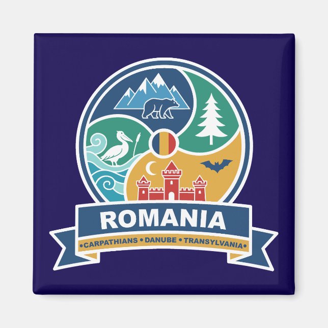 Aimant Roumanie Carpates Danube Transylvanie (Devant)