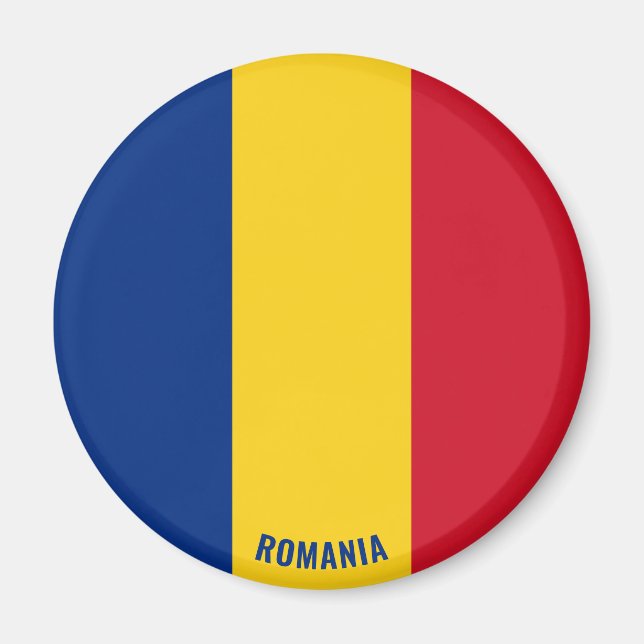 Aimant Roumanie Drapeau charmant patriotique (Devant)