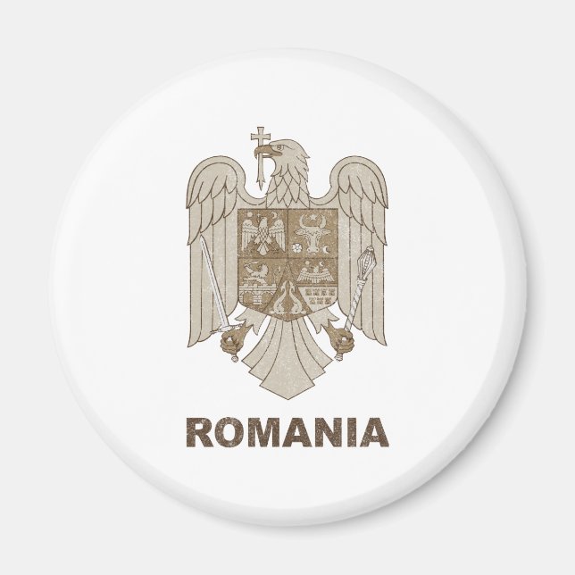 Aimant Roumanie vintage (Devant)