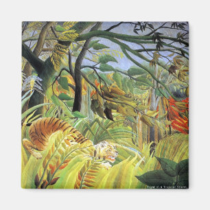 Aimant Rousseau : Tigre dans une tempête tropicale