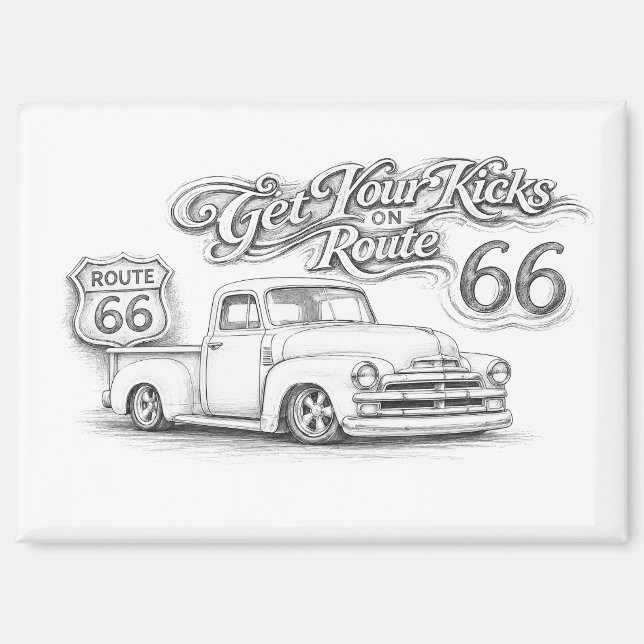 Aimant Route 66 (Recto)