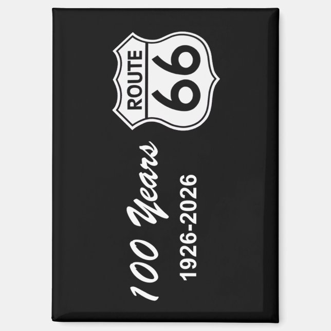 Aimant Route 66 centenaire (Recto)