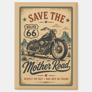 Aimant Route 66 Monument de moto Vallée du Monument Route