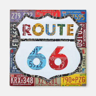 Aimant Route 66 Plaque de licence Art par design Turnpike