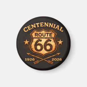 Aimant Route 66 : souvenir de conception centenaire