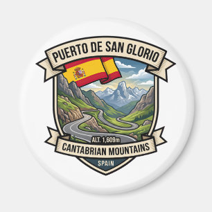 Aimant Route Alpine Espagnole Puerto de San Glorio