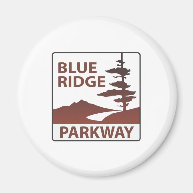 Aimant Route Blue Ridge Parkway (Devant)