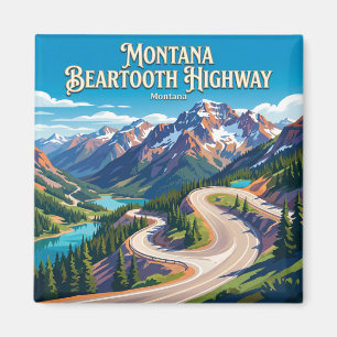 Aimant Route de Beartooth Montana
