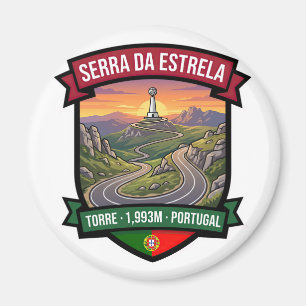 Aimant Route de montagne de Serra da Estrela Portugal