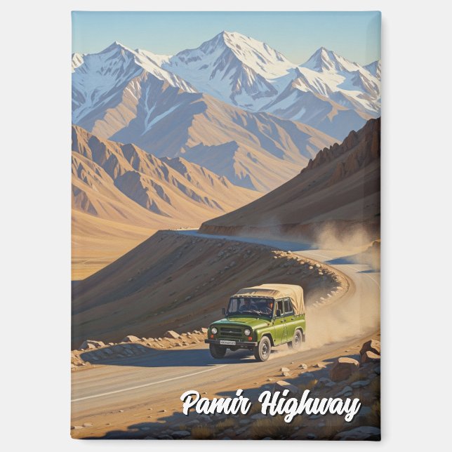 Aimant Route du Pamir Tadjikistan Voyage  (Recto)
