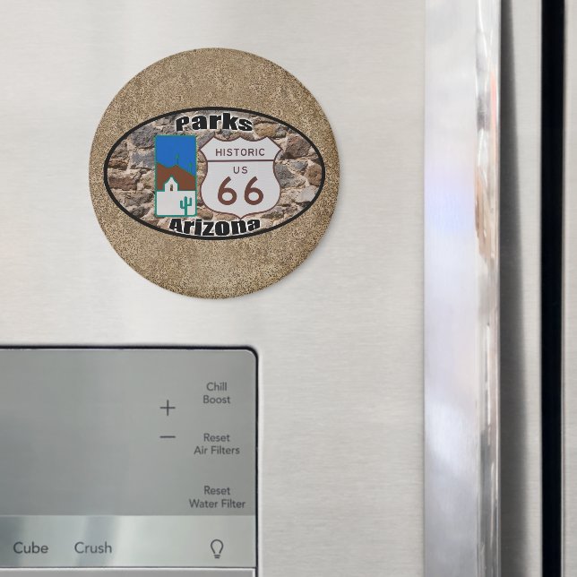 Aimant Route historique US 66 Parcs Arizona (In situ (réfrigérateur))