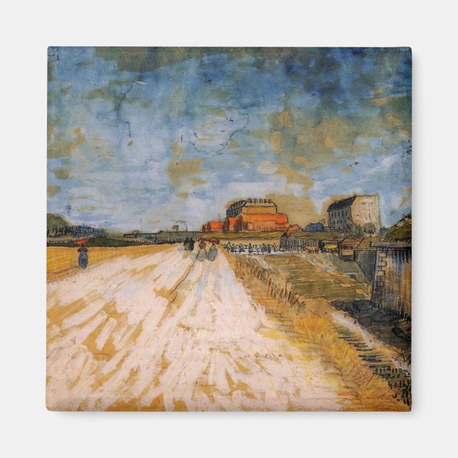 Aimant Route longeant les remparts de Paris par Van Gogh (Devant)