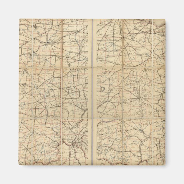 Aimant Route postale de l'Ohio (Devant)