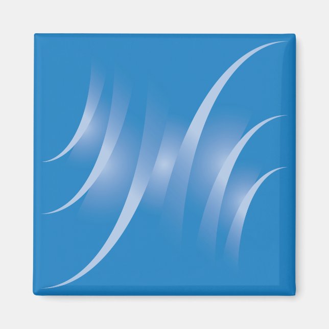 Aimant routes en bleu (Devant)
