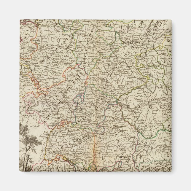 Aimant Routes Postal Eurupoe (Devant)