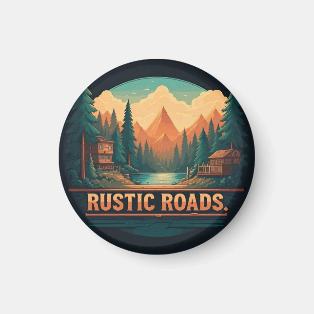 Aimant Routes rustiques (Devant)