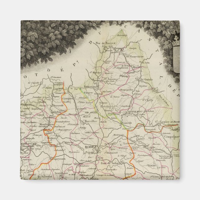 Aimant Routes, villes, villes (Devant)