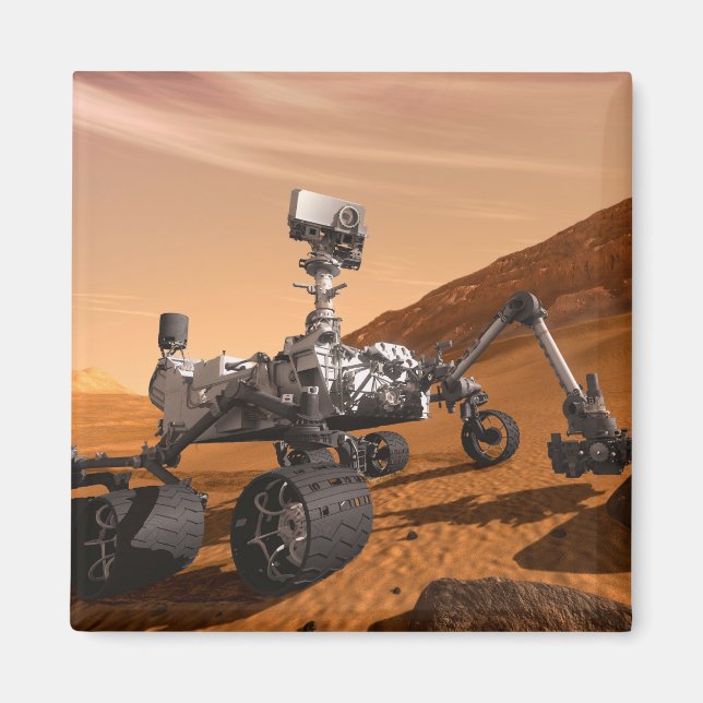 Aimant Rover Curiosity Du Laboratoire Scientifique Mars. (Devant)